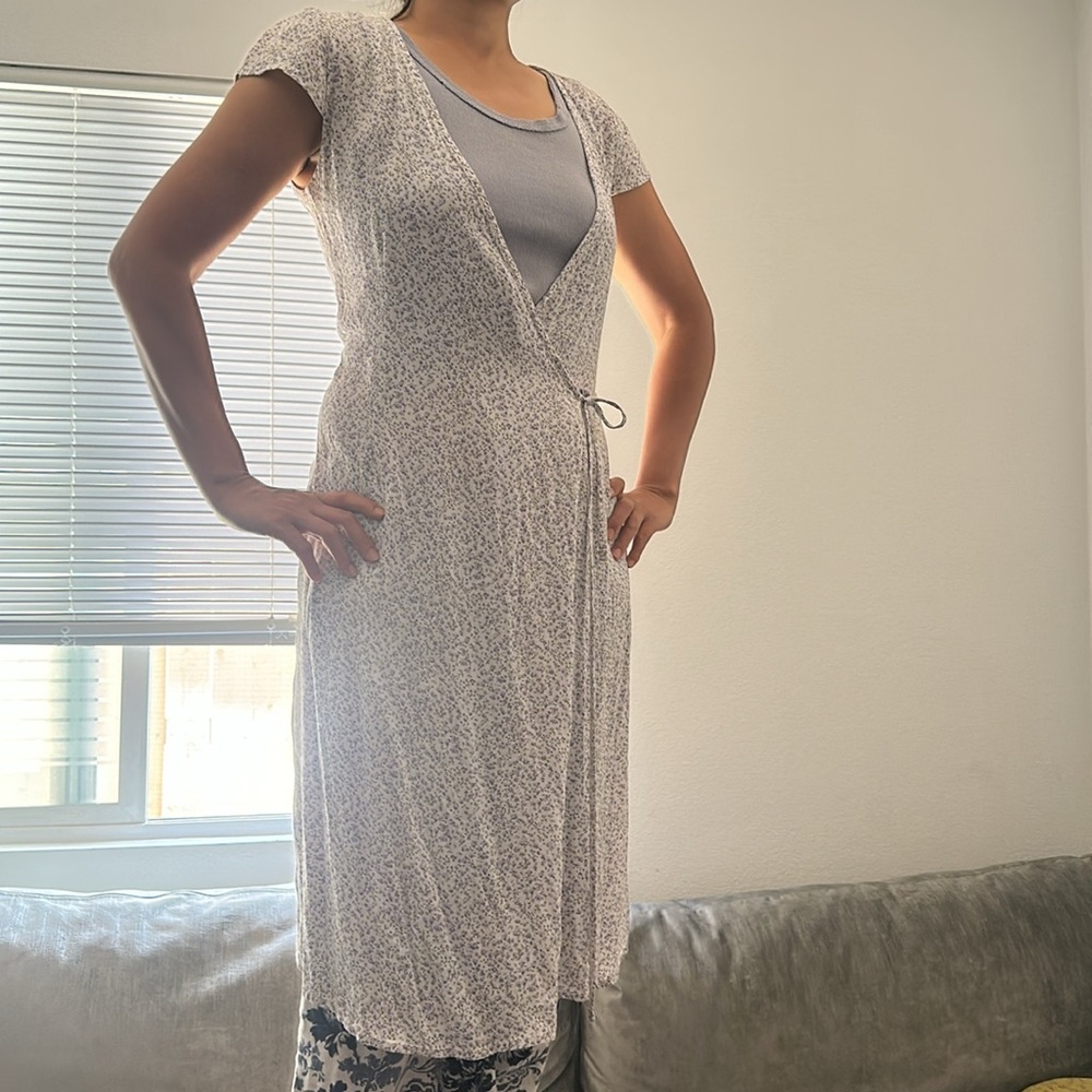 Brandy Melville Lavender Floral  lap dress